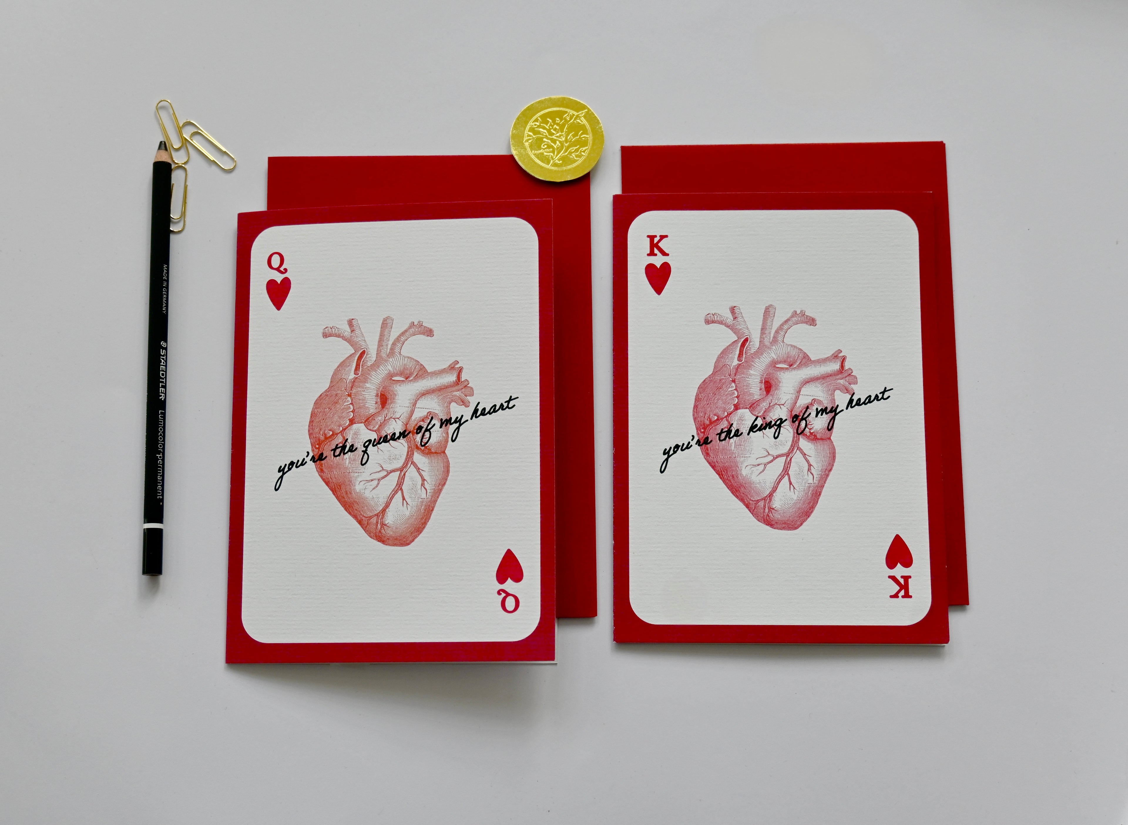 Queen of My Heart - Love Card