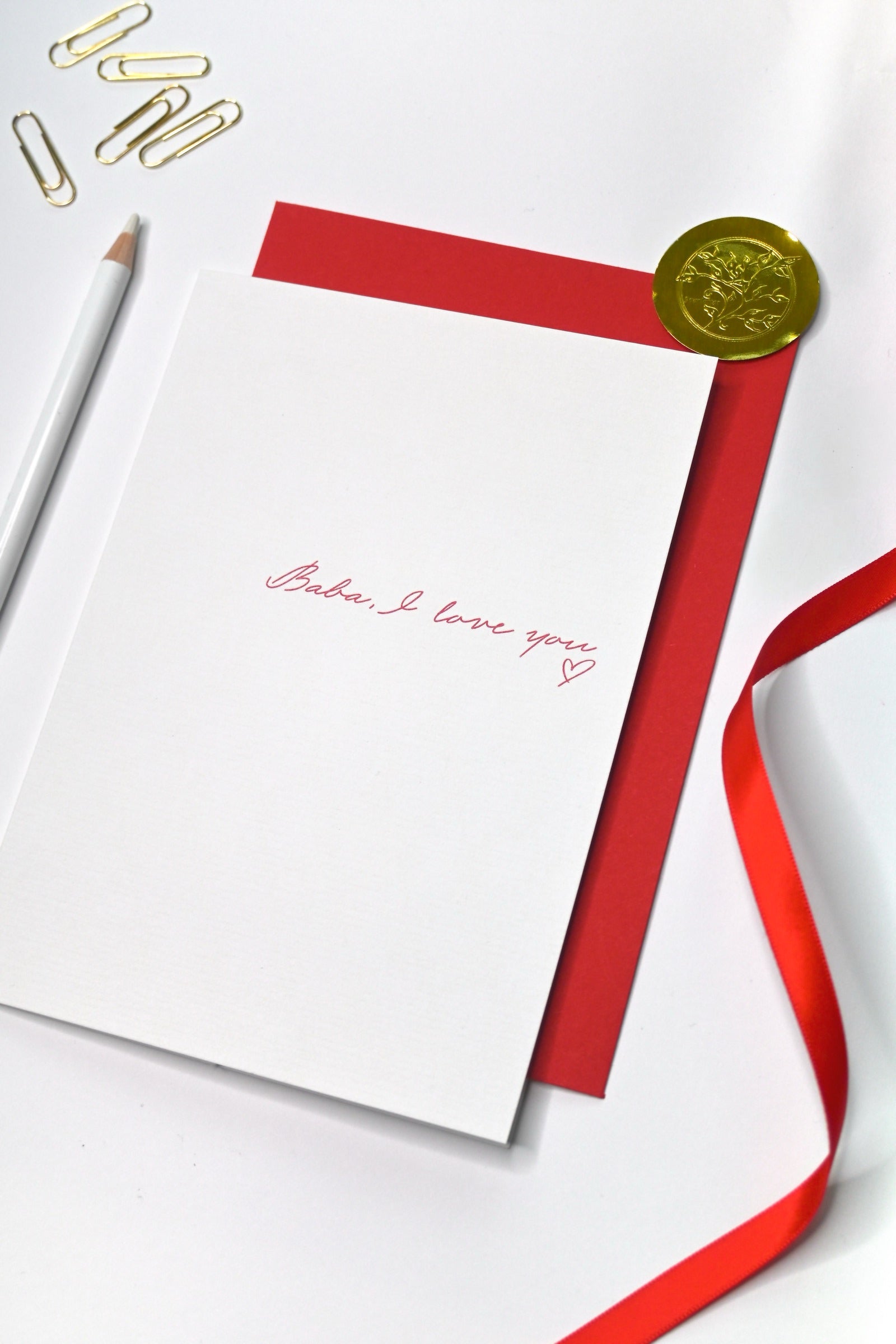 Baba, I Love You - Father's Day Card