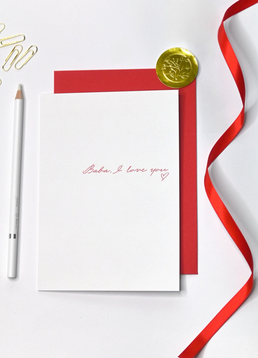Baba, I Love You - Father's Day Card