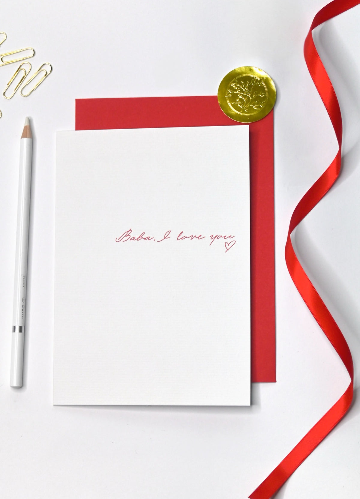 Baba, I Love You - Father's Day Card
