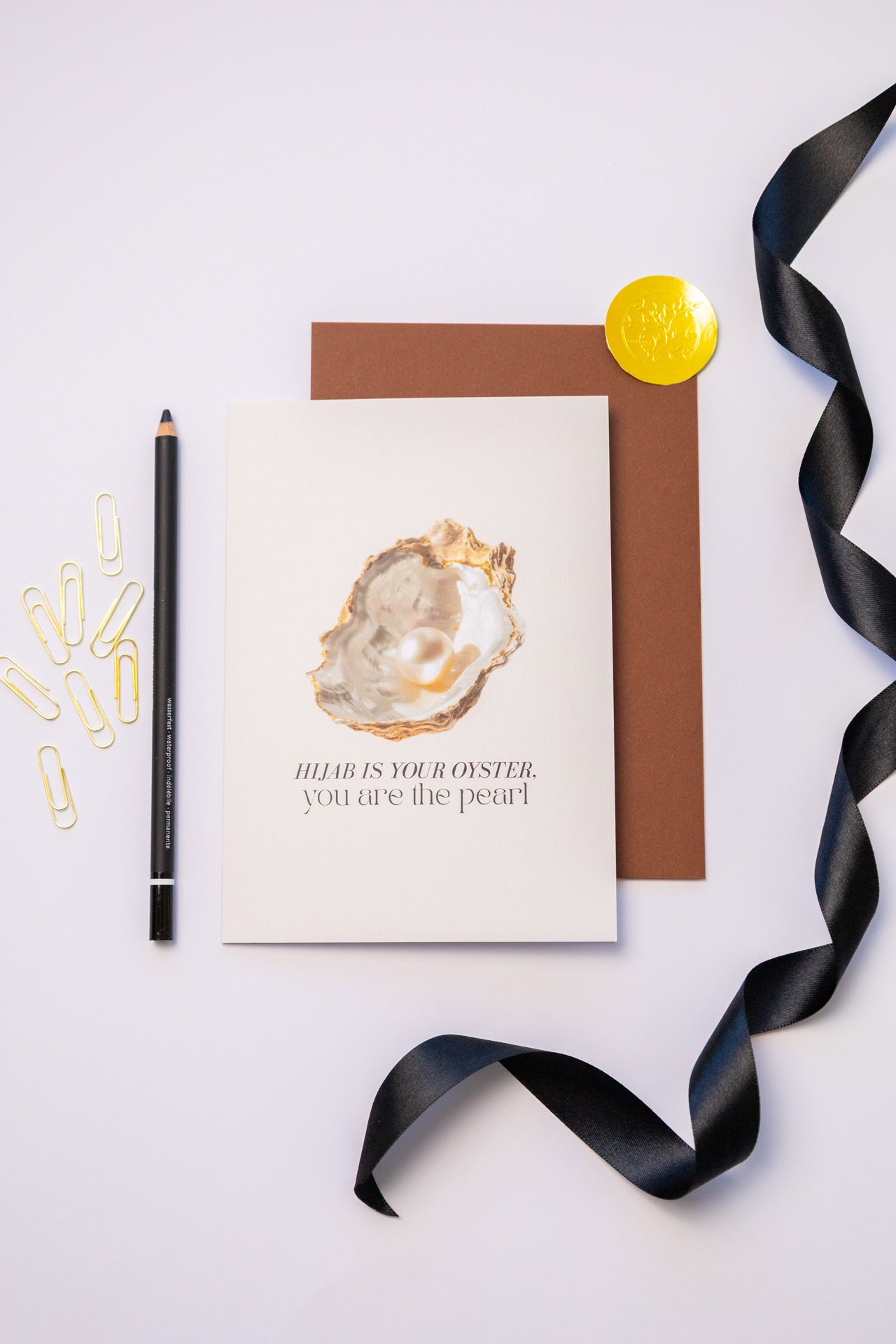 A Pearl of Modesty -  Hijab Greeting Card