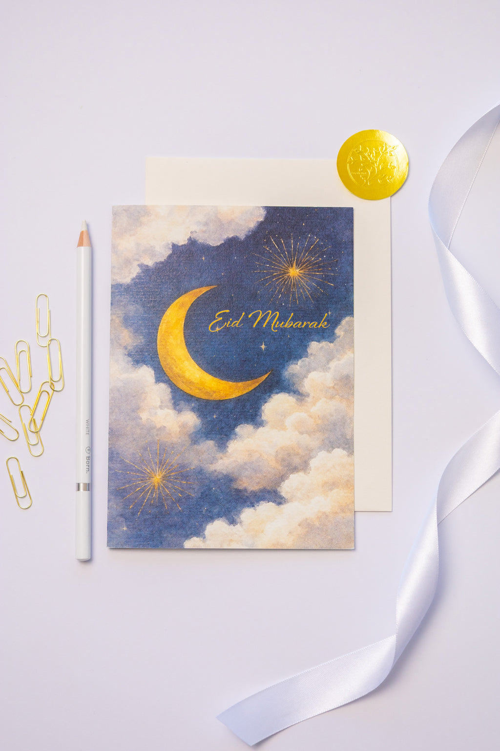 The Crescent Moon – Eid Mubarak Greeting Card