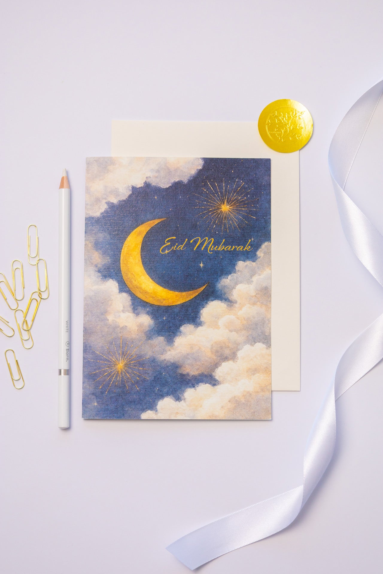 The Crescent Moon – Eid Mubarak Greeting Card